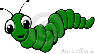 Green Worm Illustration Stock Image   Image  21410351