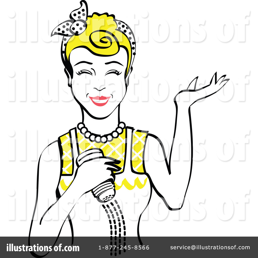Housewife Clipart  1189125 By Andy Nortnik   Royalty Free  Rf  Stock