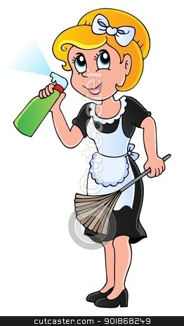 Housewife Theme Image 1 Stock Vector Clipart Housewife Theme Image 1