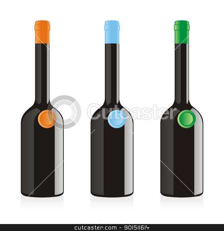 Isolated Balsamic Vinegar Bottles Set Stock Vector Clipart Fully    