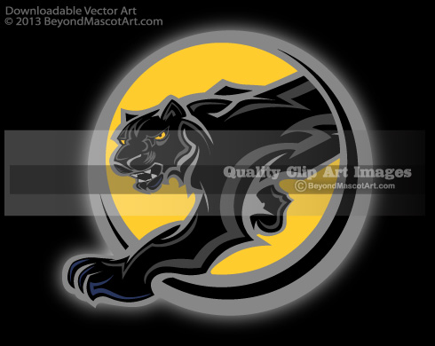 Panther Body Logo Panther Mascot Logo 0831 Panther Mascot Body