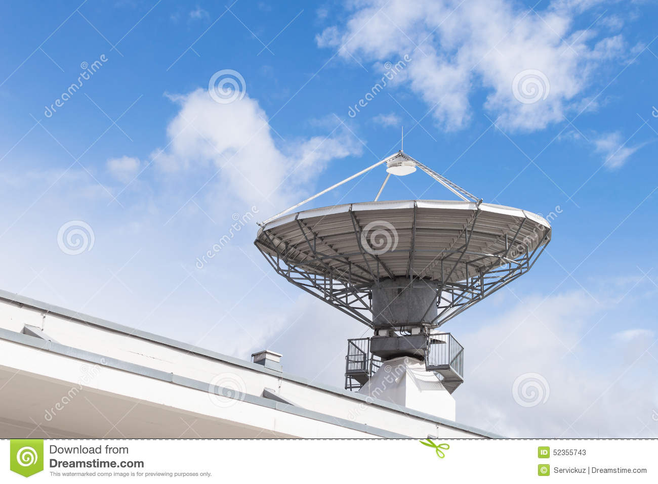Radar Antenna Dish Is Part Of Missile Defense Antimissile System