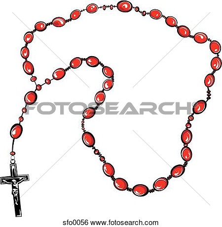 Rosary Beads Clip Art Rosary Clipart And