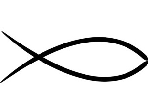 Thin Christian Fish Symbol For Pinterest