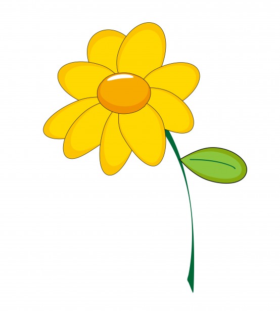 Yellow Flower Clipart By Karen Arnold