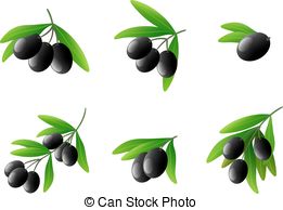 Black Olives Clip Art Vector Graphics  1663 Black Olives Eps Clipart