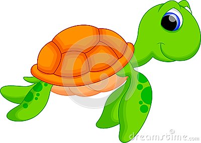 Cartoon Illustration Turtle