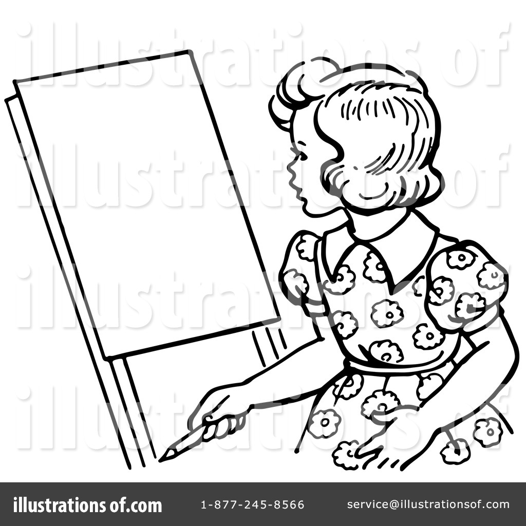 Easel Clipart  1222918 By Picsburg   Royalty Free  Rf  Stock