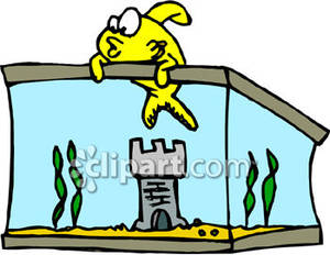 Escape Clipart Pet Fish Escaping From The Tank Royalty Free Clipart