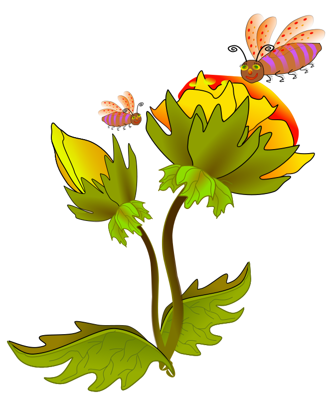 Flower Bee Clip Art   Clipart Best