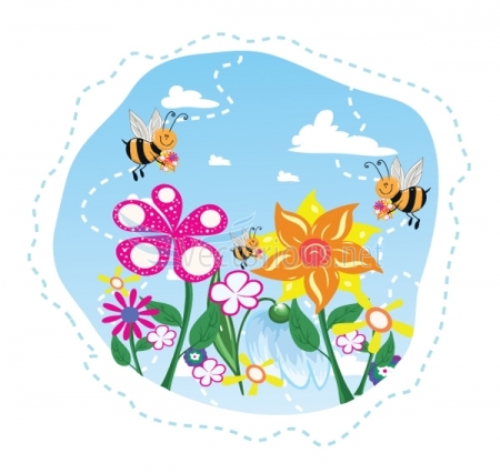 Go Back   Gallery For   Bees And Flowers Clipart