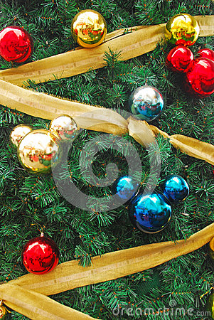 Mickey Mouse Shaped Ornaments As Christmas Decorat Royalty Free Stock    