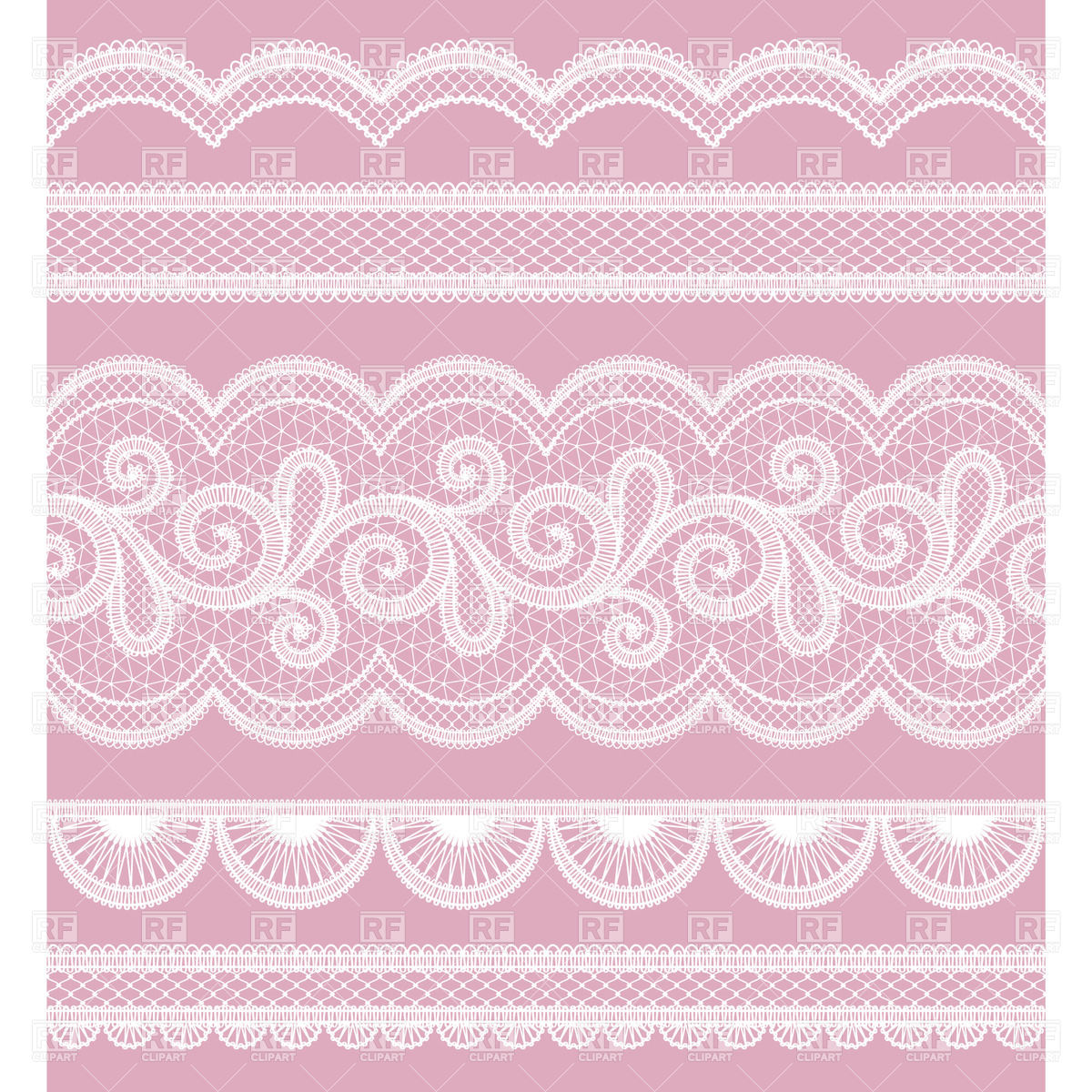Ornate Pink Lace Borders 28648 Borders And Frames Download Royalty