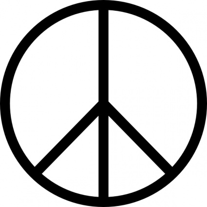 Peace Sign Clipart Black And White   Clipart Panda   Free Clipart