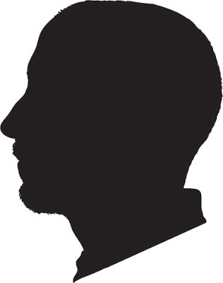 Side Face Silhouettes Clip Art