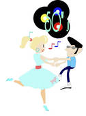 Sock Hop Clipart And Illustrations