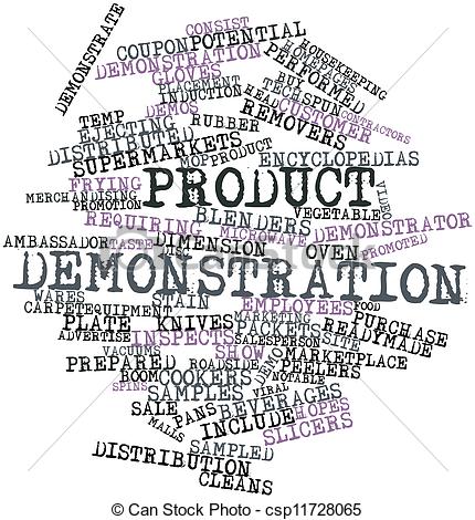 Stock Illustration Of Word Cloud For Product Demonstration   Abstract