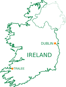 Tralee Ireland Map Clip Art At Clker Com   Vector Clip Art Online    