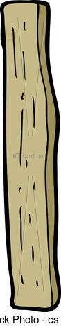 Vector Clipart Of Cartoon Wood Post Csp17748301   Search Clip Art