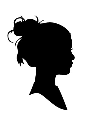 Woman Face Side Silhouette