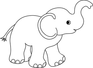 Baby Elephant Clipart Image 