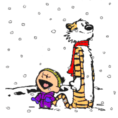 Calvin And Hobbes From The Comic Strip Calvin And Hobbes Enjoying    