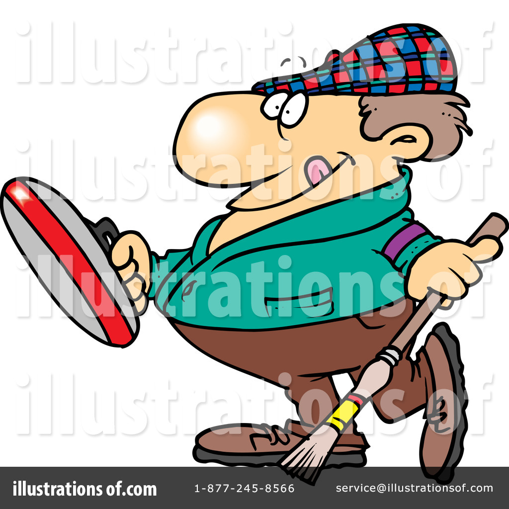 Curling Clipart  1047241 By Ron Leishman   Royalty Free  Rf  Stock