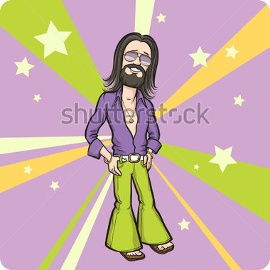 Download Source File Browse   People   Cartoon Smiling Bearded Hippie