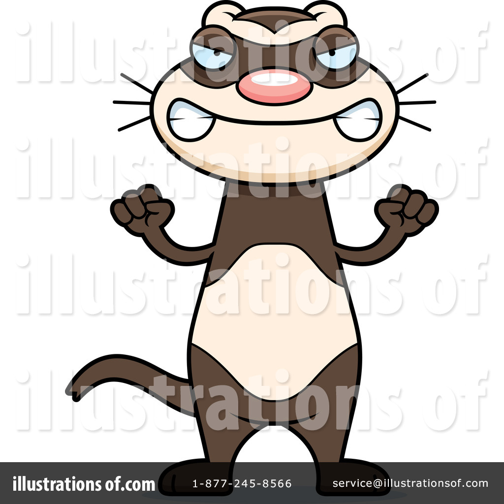 Ferret Clipart  1207787 By Cory Thoman   Royalty Free  Rf  Stock