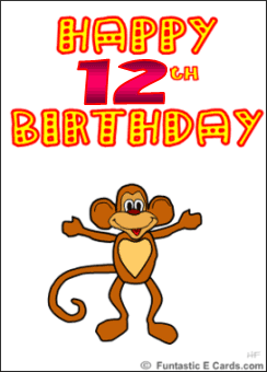Free  Milestone Birthday Cards For 11 12 13 14 15 16 17 18 Year