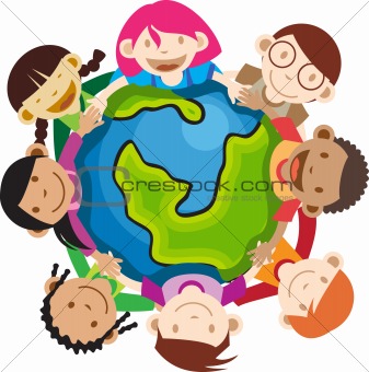 Image 1462388  Multi Ethnic Kids Holding Globe From Crestock Stock
