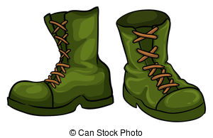 Military Boots Clipart Vector Graphics  344 Military Boots Eps Clip