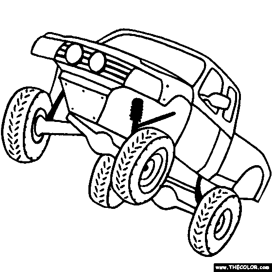 Off Road Vehicle Coloring Page   Color Off Road