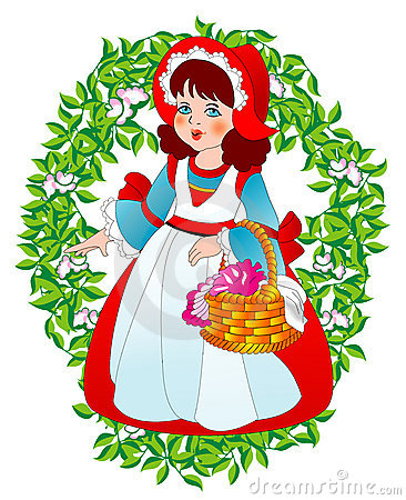 Raster Version Of Vector Little Red Riding Hood Contain The Clipping