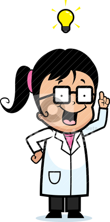 Scientist Stock Vector Clipart A Happy Cartoon Little Scientist    