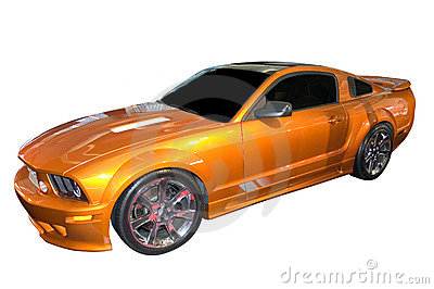 Side View Of A Saleen Version Of The Ford Mustang  Many More Car