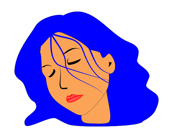 Sleeping Woman Clip Art