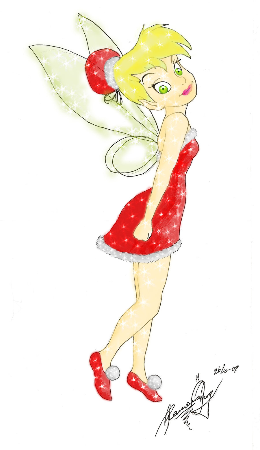 Tinkerbell Christmas Dress By Ramona89 On Deviantart