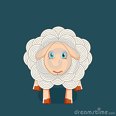 Vector Concept Of Little Lamb 
