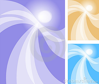 Abstract Illustration Of An Angel Or Spirit Dancer Glowing Against A