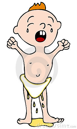 Baby In Dirty Diaper Clipart Leaking Wet Diaper 17777602 Jpg