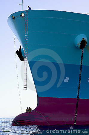 Bow Of The Tanker Crude Oil Ca Royalty Free Stock Photography   Image