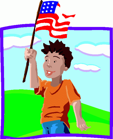 Boy Waving Flag Clipart   Boy Waving Flag Clip Art