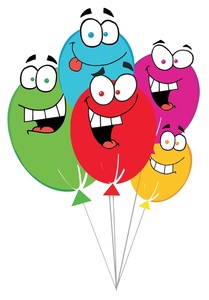 Cartoon Birthday Balloons Clip Art 209 X 300   21 Kb   Jpeg