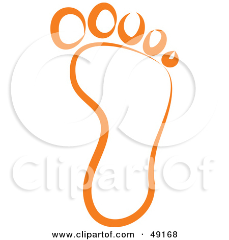 Clipart Colorful Footprints   Royalty Free Illustration