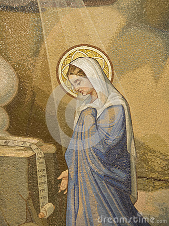 Detail Of Mosaic In The Basilica Of The Rosary Lourdes