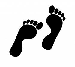 Footprint Footprints Foot Feet Clipart Black