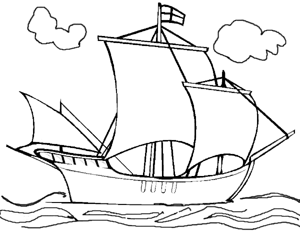 Free Coloring Pages Of Explorers Ships