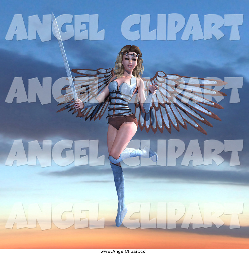 Guardian Angel Woman Holding A Sword Angel Clip Art Ralf61