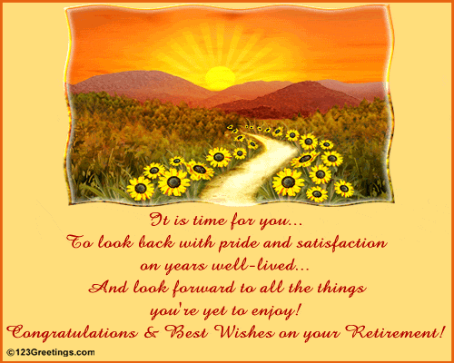Look Back With Pride    Free Retirement Ecards Greeting Cards   123